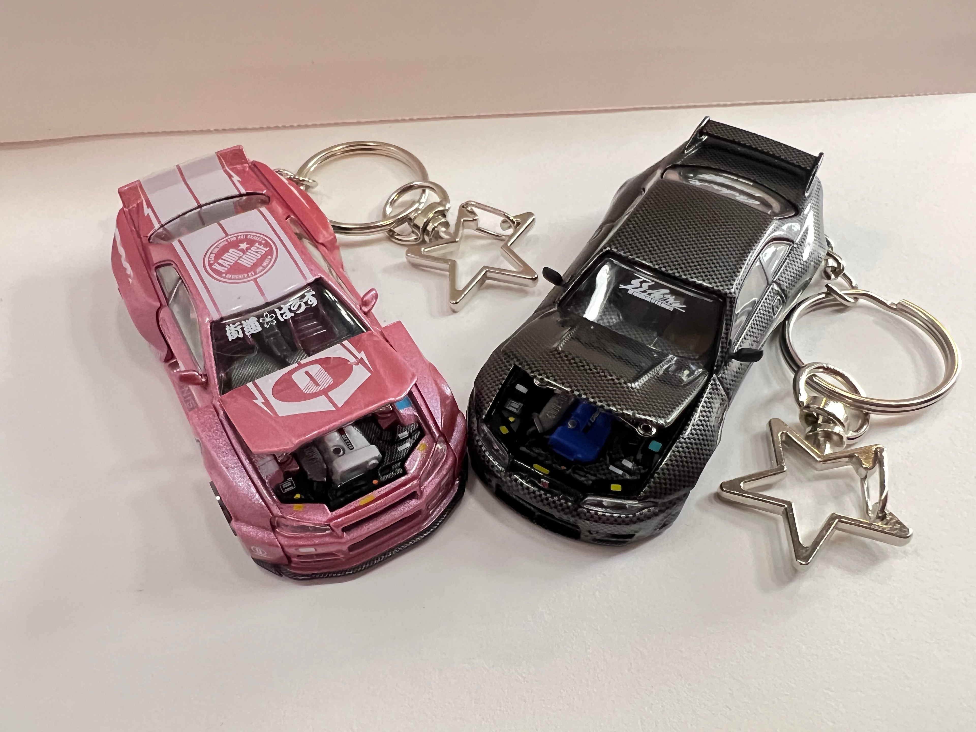 Skyline R34 & R33 Keychain Pair