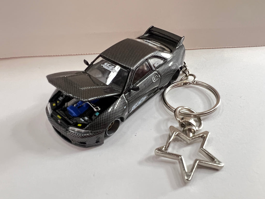 Skyline R34 & R33 Keychain Pair