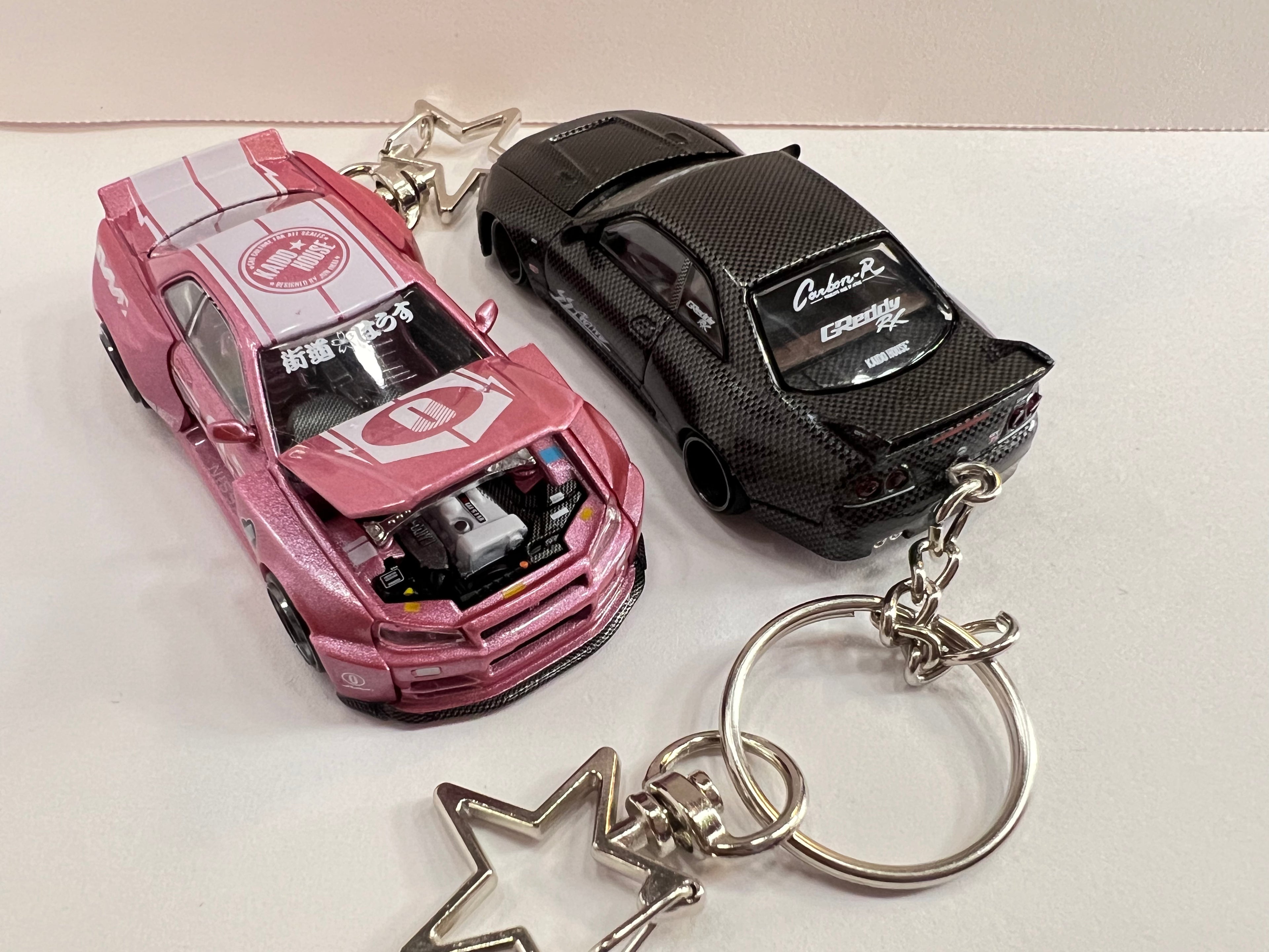 Skyline R34 & R33 Keychain Pair