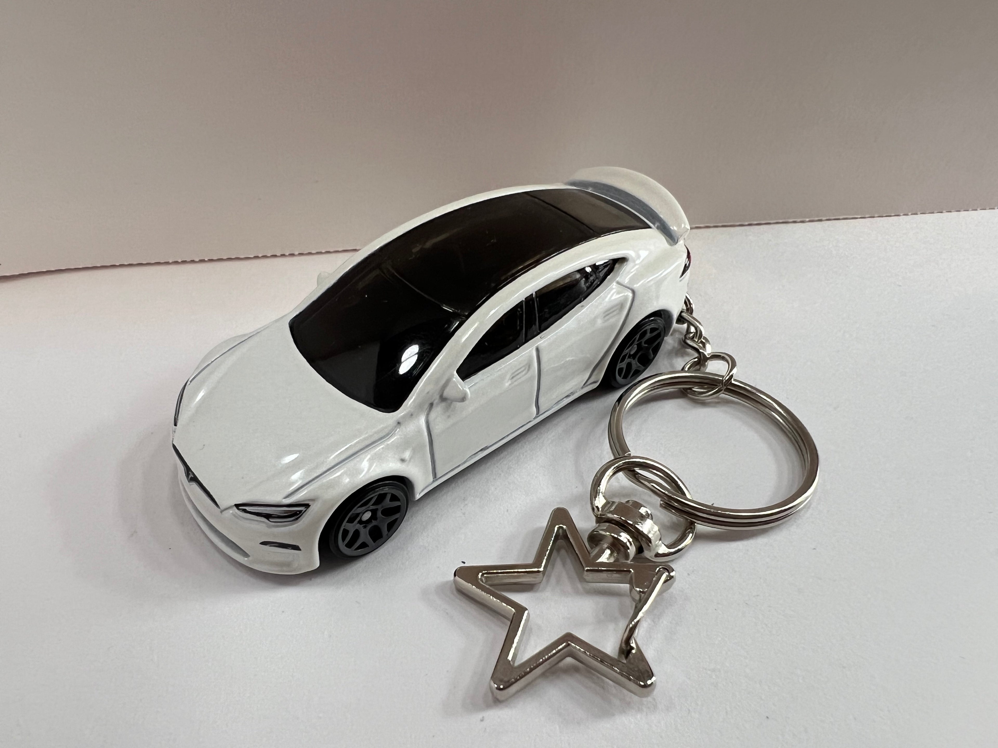 Tesla Model S Plaid Keychain
